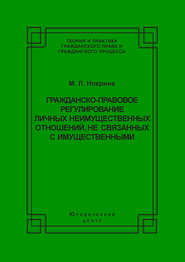 Гражданско-правовое регулирование личных неимущественных отношений, не связанных с имущественными