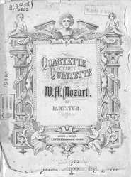 Quartette und Quintette v. W. A. Mozart