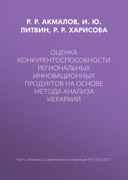 Оценка конкурентоспособности региональных инновационных продуктов на основе метода анализа иерархий