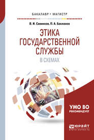 Этика государственной службы в схемах. Учебное пособие для бакалавриата и магистратуры