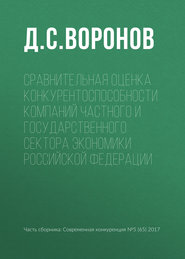 Сравнительная оценка конкурентоспособности компаний частного и государственного сектора экономики Российской Федерации