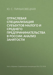 Отраслевая специализация субъектов малого и среднего предпринимательства в России: анализ занятости