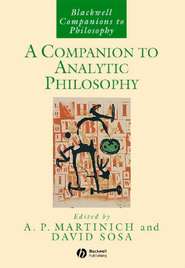 A Companion to Analytic Philosophy