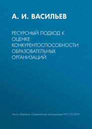 Ресурсный подход к оценке конкурентоспособности образовательных организаций