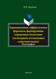 Деривационные суффиксальные форманты, формирующие отраженную полисемию (на материале отглагольных существительных)