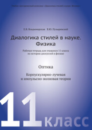 Диалогика стилей в науке. Физика. Рабочая тетрадь для учащихся 11 класса по истории дискуссий в физике