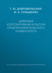 Цифровая корпоративная культура предпринимательского университета