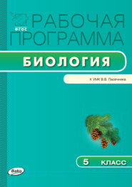 Рабочая программа по биологии. 5 класс