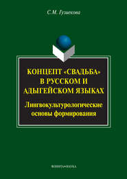 Концепт «свадьба» в русском и адыгейском языках. Лингвокультурологические основы формирования