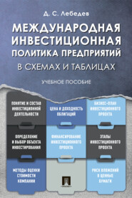 Международная инвестиционная политика предприятий в схемах и таблицах