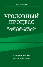 Уголовный процесс в схемах и таблицах с комментариями. Общая часть