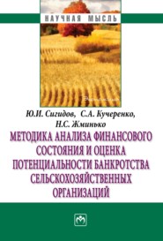 Методика анализа финансового состояния и оценка потенциальности банкротства сельскохозяйственных организаций