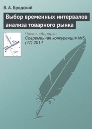 Выбор временных интервалов анализа товарного рынка